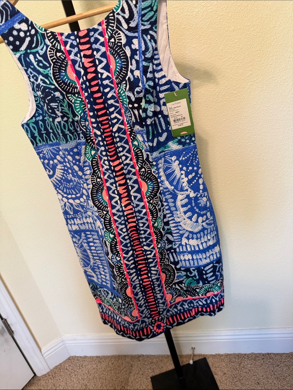 Lilly Pulitzer 💗Sleeveless Blue Patterned Shift Dress by Lilly Pulitzer